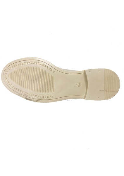Shoes 302-24 Deri Trend Fashion Tokalı Kadın Babet modelleri