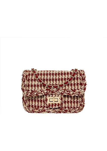 Kadınlar Için Koltuk Altı Çantası, Küçük Kokulu Yün Zincir Çanta, Üst Düzey Tek Omuz Çapraz Çanta, Küçük Kare Çanta (Yurt Dışından)