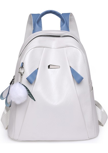 Basit ve Çok Yönlü, Büyük Kapasiteli, Kontrast Renkli Sırt Çantası (Yurt Dışından)