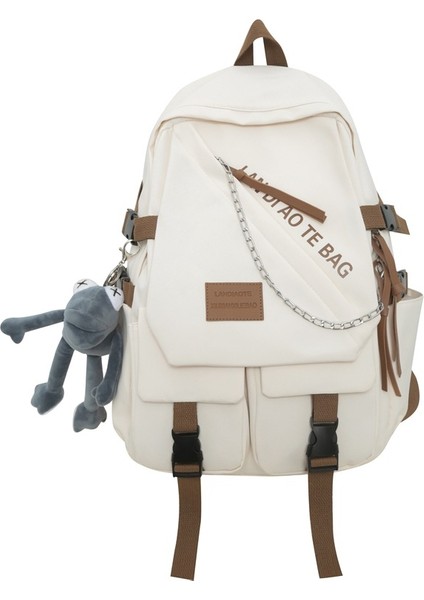 Ortaokul ve Lise Öğrencileri Için Büyük Kapasiteli Üniversite Tarzı Okul Çantası (Yurt Dışından)