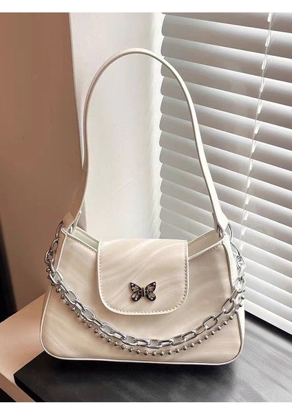 Tek Omuzlu Çapraz Çanta, Işıltılı Baget, Koltuk Altı Çanta Zinciri, Kadınlar Için Tatlı ve Havalı Üst Düzey Çanta (Yurt Dışından)