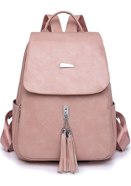 Retro Büyük Kapasiteli Püskül Seyahat Sırt Çantası (Yurt Dışından)