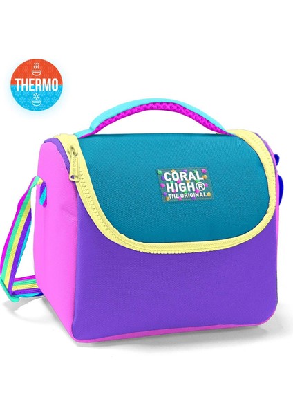 Thermo Beslenme Çantası Pembe Pastel Renkli