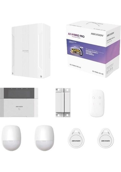 Hıkvısıon DS-PHA64-KIT-WE Kablolu Hırsız Alarm Kiti Ax Hybrıd Pro