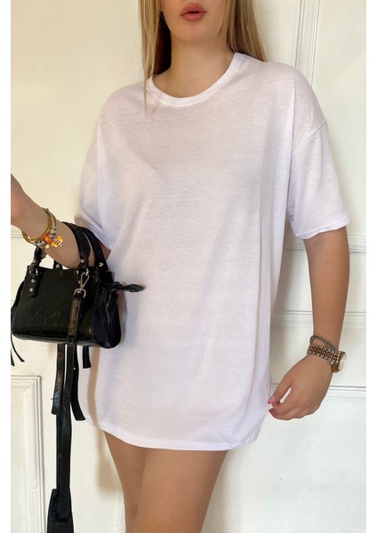 Kadın Penye Nefes Alan Oversize T-Shirt