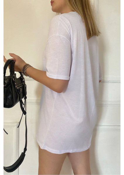 Kadın Penye Nefes Alan Oversize T-Shirt