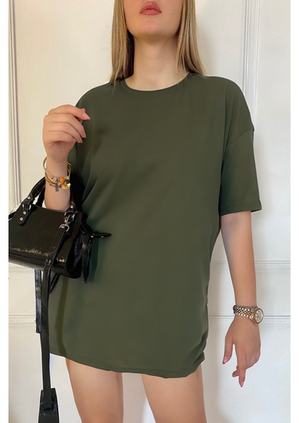 Kadın Penye Nefes Alan Oversize T-Shirt