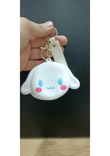 Meyra Accessories Mini Bozukluk Cüzdan Popitli Cinnamoroll Kuromi Stitch Kurbağa Rengarenk Silikon Fermuarlı Cüzdan