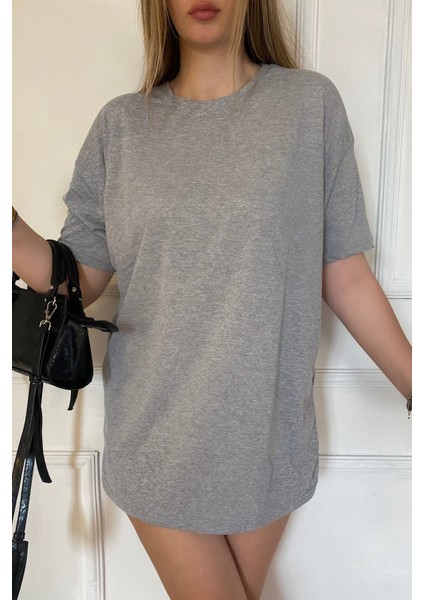 Kadın Penye Nefes Alan Oversize T-Shirt