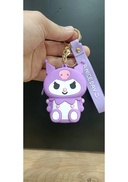 Meyra Accessories Mini Bozukluk Cüzdan Popitli Cinnamoroll Kuromi Stitch Kurbağa Rengarenk Silikon Fermuarlı Cüzdan