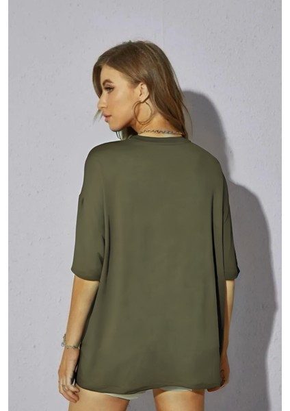 Kadın Oversize Kısa Kollu T-Shirt fiyatları