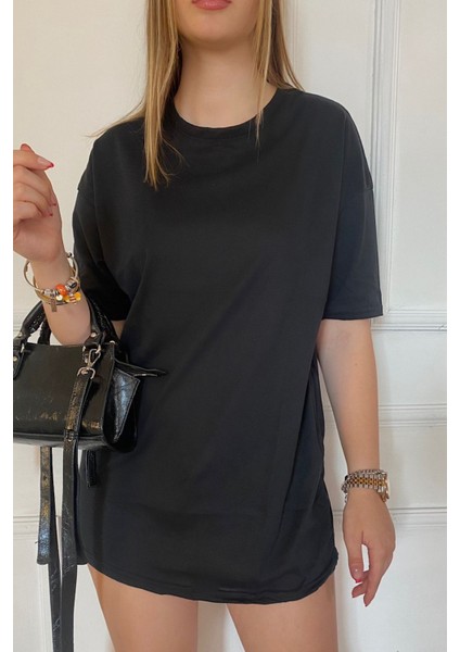 Kadın Penye Nefes Alan Oversize T-Shirt