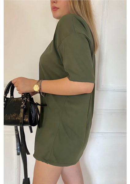 Kadın Penye Nefes Alan Oversize T-Shirt fiyatları