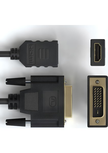 DVI 24+1 To HDMI Dönüştürücü Görüntü Aktarma Kablosu