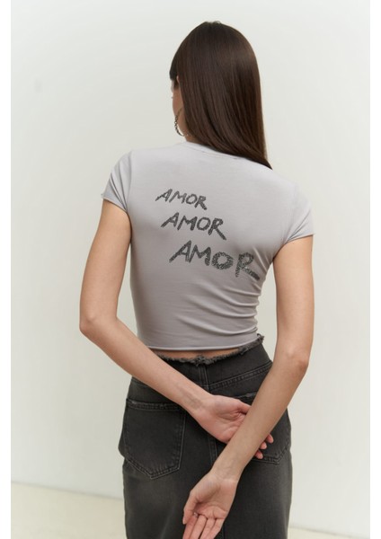 Collection El Amor Gri Penye Crop