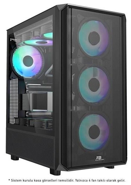 850W 80+ Bronze PB-P3602BB Gamıng Mıd-Tower Pc Kasası