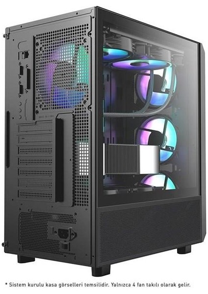 850W 80+ Bronze PB-P3602BB Gamıng Mıd-Tower Pc Kasası