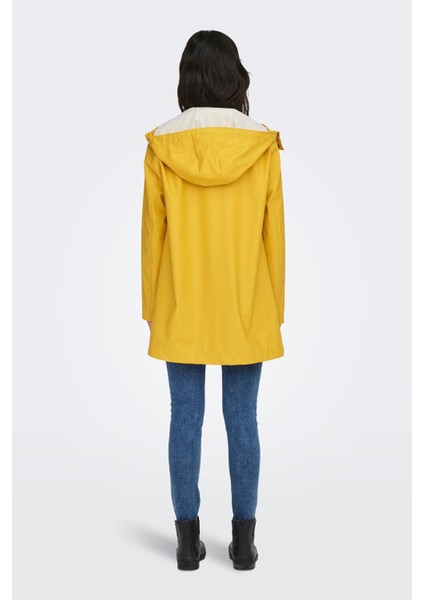 Onlnewellen Loose Fit Kapüşonlu Yağmurluk Kadın Yağmurluk 15304784 fırsatları