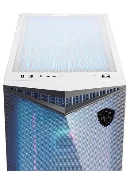 MPG GUNGNIR 300R AIRFLOW WHITE TEMPERLI CAM 4X A-RGB FAN 4x120MM FAN ATX BEYAZ GAMING BILGISAYAR KASASI