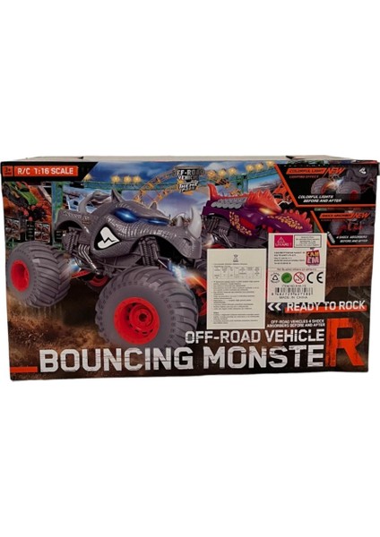 Bouncing Monster Uzaktan Kumandalı Şarjlı Işıklı Arazi Aracı