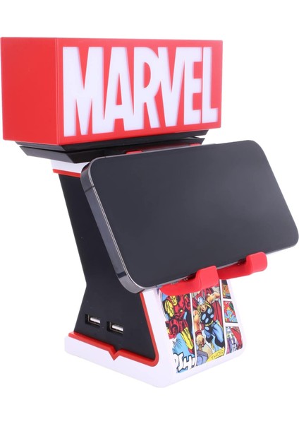 Cable Guys Marvel Comics Işıklı Stand Dualsense Dualshock Oyun Kolu Tutucu Telefon Uyumlu Cable Guys Lisanslı Orijinal