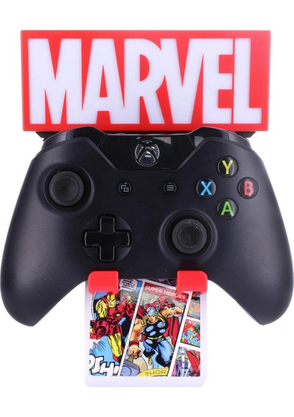 Cable Guys Marvel Comics Işıklı Stand Dualsense Dualshock Oyun Kolu Tutucu Telefon Uyumlu Cable Guys Lisanslı Orijinal