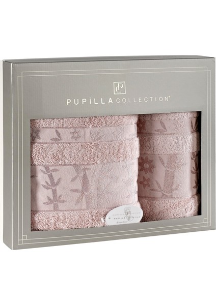 Elit Pastel Bambu 2'li Banyo Havlu Seti (50*90+70*140) - Lila fiyatları