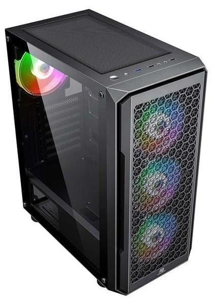 Powerboost 650W 80+ Bronze PB-P3385B Gamıng Mıd-Tower Pc Kasası