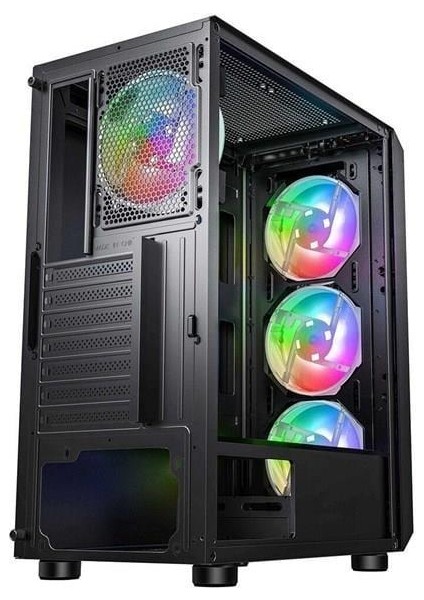 Powerboost 650W 80+ Bronze PB-P3385B Gamıng Mıd-Tower Pc Kasası