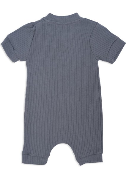 Erkek Bebek Raporlu Düğmeli Kısa Kol Yazlık Tulum modelleri