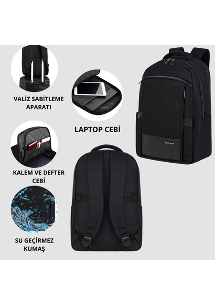 Freedom 15.6" - 16.1" Notebook Bilgisayar Laptop Sırt Çantası, Günlük Sırt Çantası