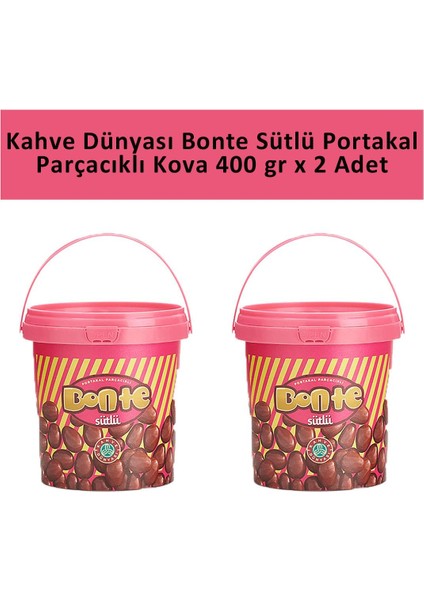 Bonte Portakal Parçacık Kova 400 gr x 2 Adet