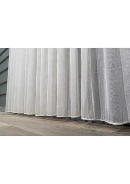 Boutique Curtain Amerikan Pile Ares Tül Perde Rustik/korniş Uyumlu 1/3 Sık Pile