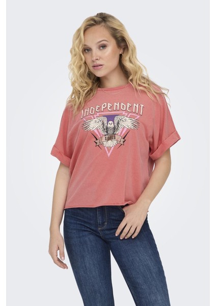 Onllucy Pamuklu Regular Bayan T Shirt 15316637 fiyatları