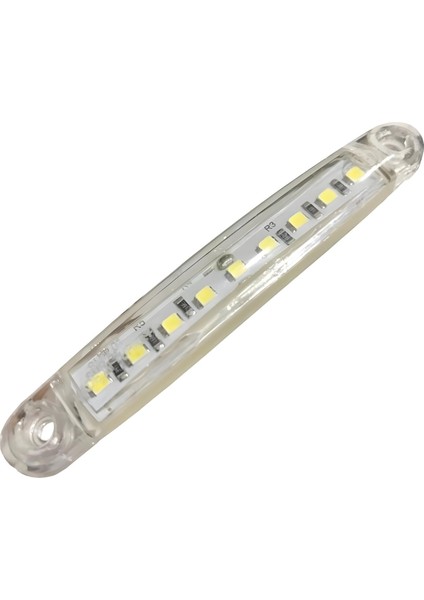 10 Adet 9 Ledli Parmak LED Beyaz Işık Su Geçirmez 12-24V