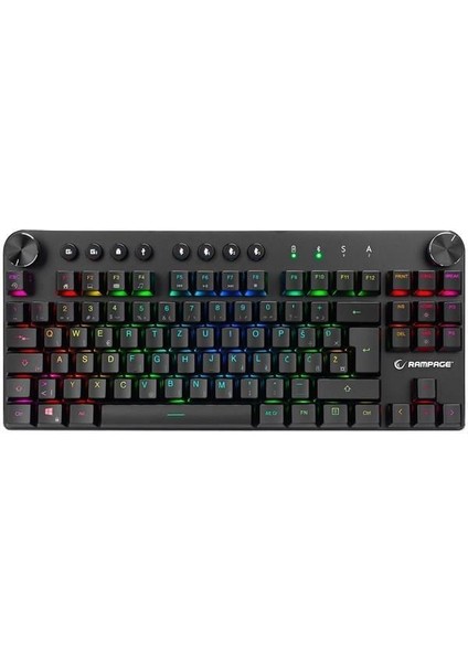 KB-RMW23 Scout Bluetooth Rgb LED Lc Layout Jixian Blue Switch Gaming Mechanical Keyboard