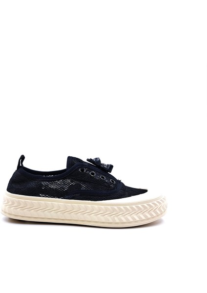 Teddy Bear Dantel Detaylı Bağcıksız Siyah Kadın Sneaker Ayakkabı G24Y3061 modelleri