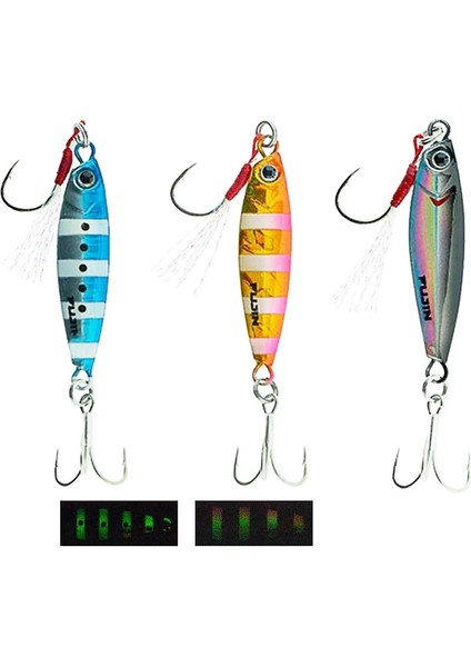 Jig-X Trio 10GR 3 Adet Light Jig Yem Tr1