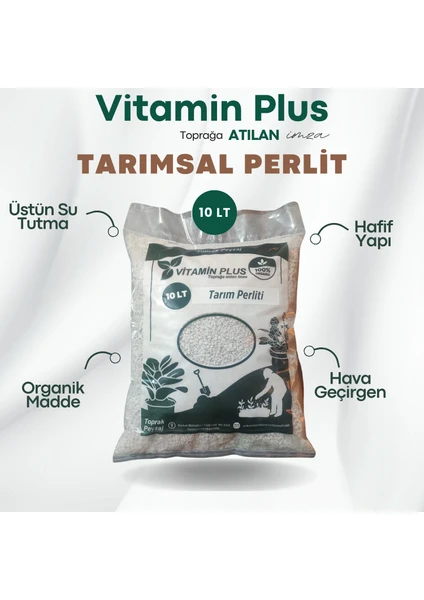 Vitamin Plus Tarım Perliti 10 Lt Köklendirici Perlit - Drenaj Düzenleyici