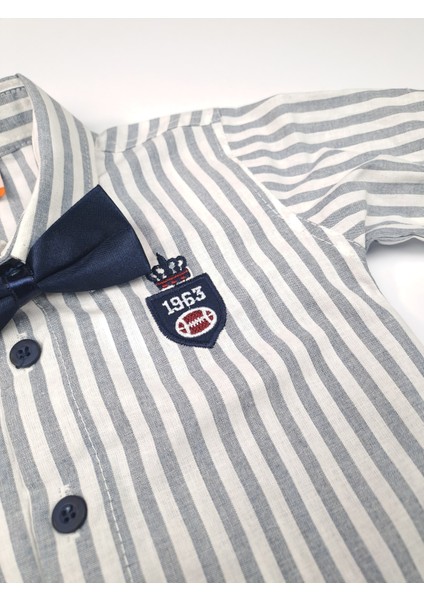 Erkek Çocuk Kot Pantolon Gömlek Papyon Çizgili Gömlek Likralı Kot indirimleri