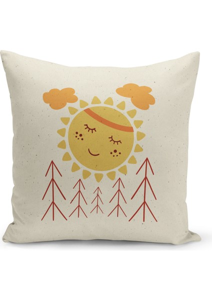 Çocuk Bebek Çift Tarafı Dijital Baskılı 4'lü Kırlent Kılıfı Seti (Kids Children Cushion Cover) modelleri