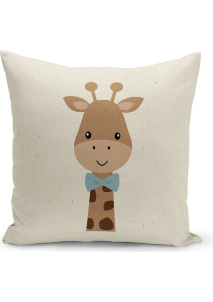 Çocuk Bebek Çift Tarafı Dijital Baskılı 4'lü Kırlent Kılıfı Seti (Kids Children Cushion Cover)