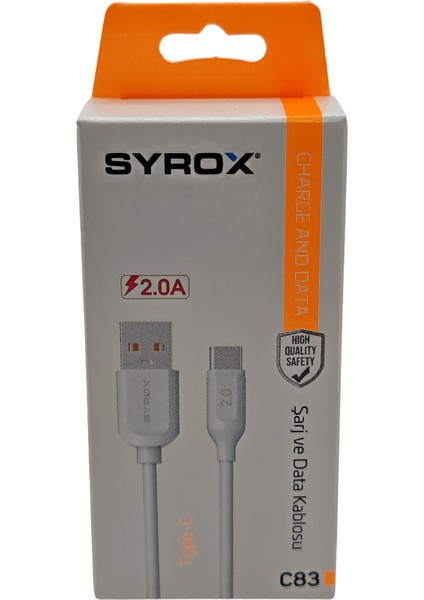 SYX-C83 Type-C 2A Kablo