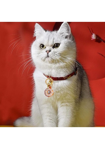 Airtag Uyumlu Silikon Kılıf Anahtarlık Donut Tasarımlı Kedi Köpek Tasmasına Takılabilir fiyatları