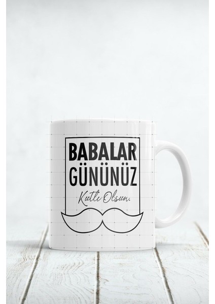 Babalar Gününüz Kutlu Olsun Baskılı Kupa Bardak
