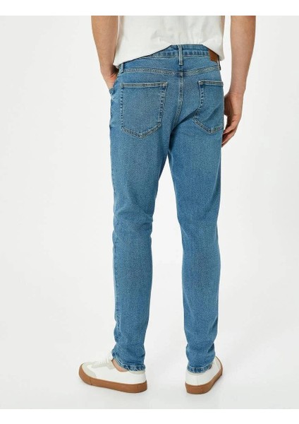 4SAM40057ND Koton Mıchael Erkek Jean Pantolon Açık Indigo fırsatları