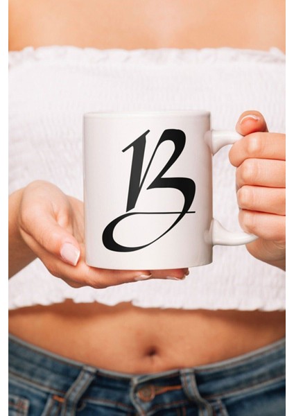 B Harfli Özel Tasarım Kupa