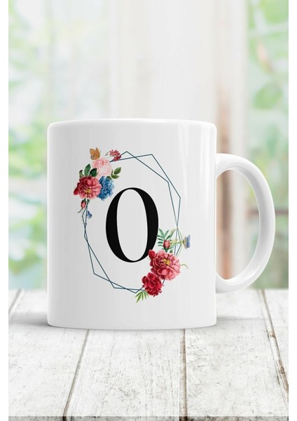 O Harfi Baskılı Kupa Bardak