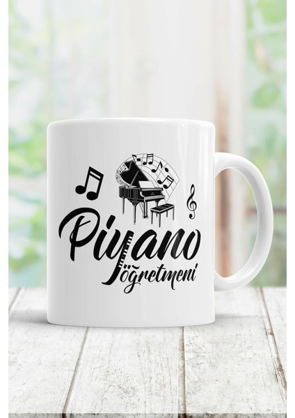 Piyano Öğretmeni Kupa Bardak