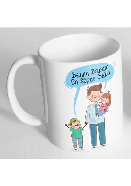Benim Babam En Süper Baba Baskılı Kupa Bardak